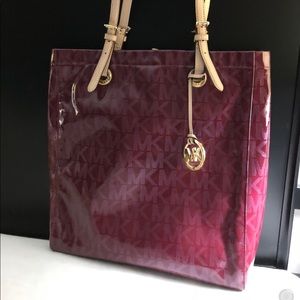 Michael Kors burgandy tote